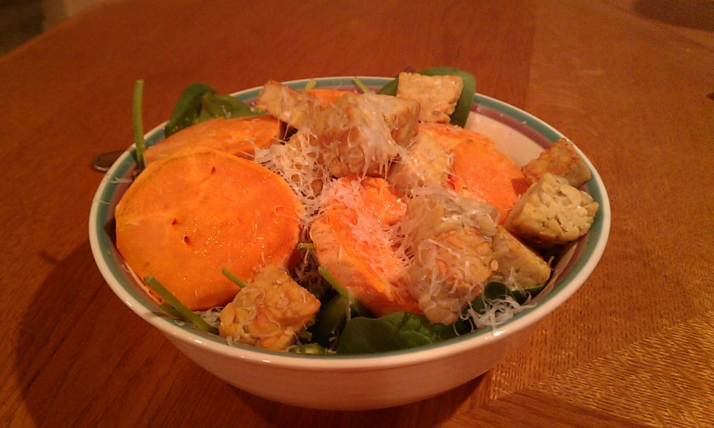 tempeh and sweet potato salad